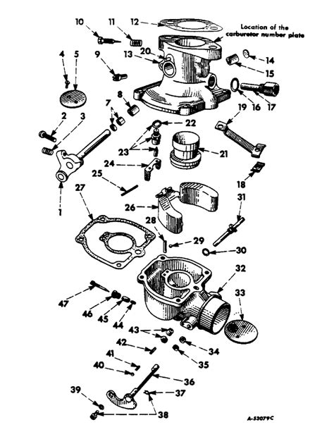 ih 460 carburetor parts diagram